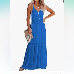 Amazon Women's Blue Maxi Skirt